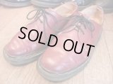 【22174-65】Dr.Martens　3ホールローカット　（チェリーレッド）　USED