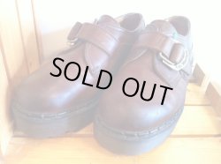 画像1: 【25897-554】Dr.Martens　プラットフォームストラップ付きローカット　（ブラウン）　USED