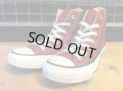 画像1: 【27541-812】converse　ALL STAR HI　（マルーン）　USED