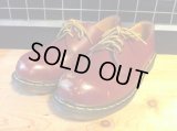 【29803-1414】Dr.Martens　スチールトゥ 3ホールローカット　（チェリーレッド）　USED