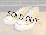【32037-2017】converse　ALL STAR WASHEDCANVAS OX　（ゴールド）　USED