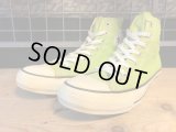 【32052-2013】converse ALL STAR COLORS HI　（ライムグリーン）　USED