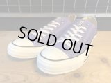 【32380-2124】converse　ALL STAR WASHEDCANVAS OX　（パープル）　USED