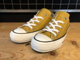 【33221-2285】converse　ALL STAR 100 COLORS OX　（ゴールド）　USED