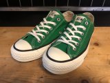 【34078-2393】converse　ALL STAR J OX　（グリーン）　USED