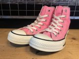 【34097-2398】converse　ALL STAR HI　（ピンク）　USED