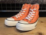 【34075-2397】converse　ALL STAR BURNT COLORRS OX　（オレンジ）　USED