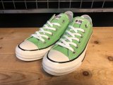 【34242-2410】converse ALL STAR US COLORS OX （フルオレセントグリーン）　USED