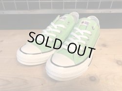 画像1: 【34242-2410】converse ALL STAR US COLORS OX （フルオレセントグリーン）　USED