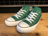 【34346-2447】converse　ALL STAR 100 COLORS OX　（グリーン）　USED