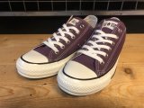 【34533-2480】converse ALL STAR US COLORS OX （ヴィオラパープル）　USED
