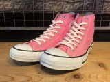 【34537-2482】converse　ALL STAR HI　（ピンク）　USED