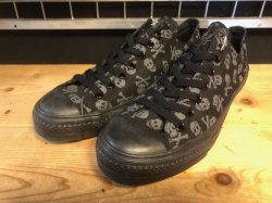 画像1: 【34674-2496】converse　ALL STAR SKULL OX　（ブラック/グレー）　新品