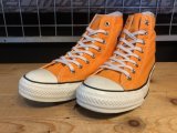 【34605-2490】converse　ALL STAR LOCALIZE HI　（オレンジ）　USED