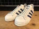 【34853-2532】adidas　SUPER STAR 82　（ホワイト/ダークブルー）　USED