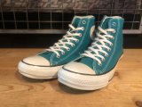 【34911-2535】converse　ALL STAR COLORS CLASSIC HI　（ターコイズ）　USED