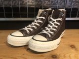 【35723-2643】converse　ALL STAR J HI　（ダークブラウン）　USED