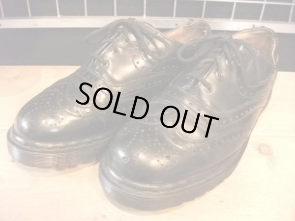 画像1: 【24374-52】Dr.Martens　ウィングチップローカット　（ブラック）　USED (1)