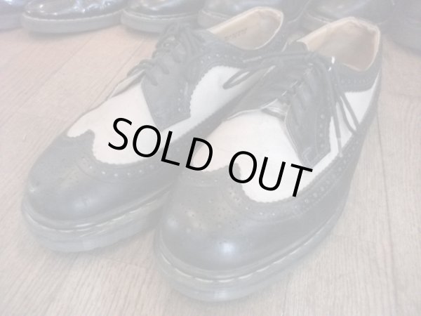 画像1: 【24059-69】Dr.Martens　ウィングチップローカット　（ライトグレー/ブラック）　USED (1)