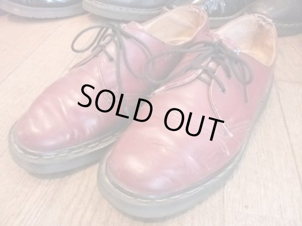 画像1: 【22174-65】Dr.Martens　3ホールローカット　（チェリーレッド）　USED (1)