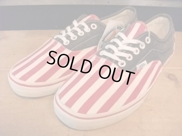 画像1: 【23480-77】VANS　AUTHENTIC　（ホワイト/レッド/ネイビー）　新品 (1)