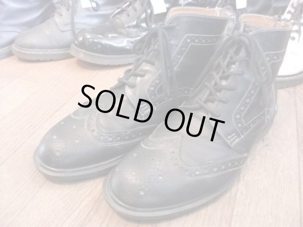 画像1: 【22514-95】Dr.Martens　ウィングチップ6ホール　（ブラック）　USED (1)