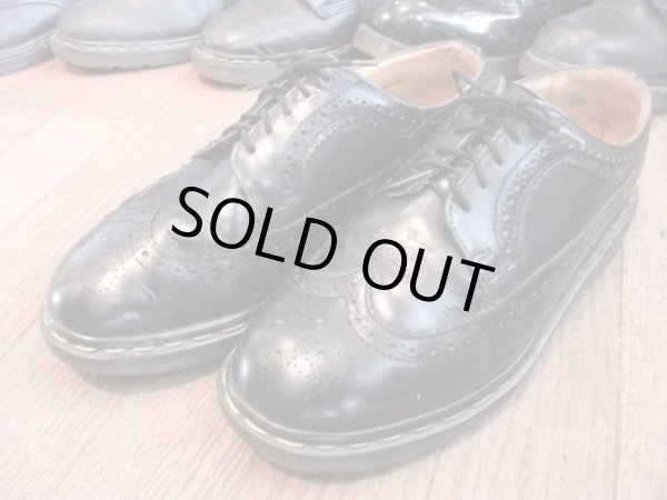 画像1: 【23450-92】Dr.Martens　ウィングチップローカット　（ブラック）　USED (1)