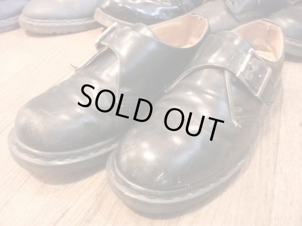 画像1: 【24377-115】Dr.Martens　ストラップ付きローカット　（ブラック）　USED (1)