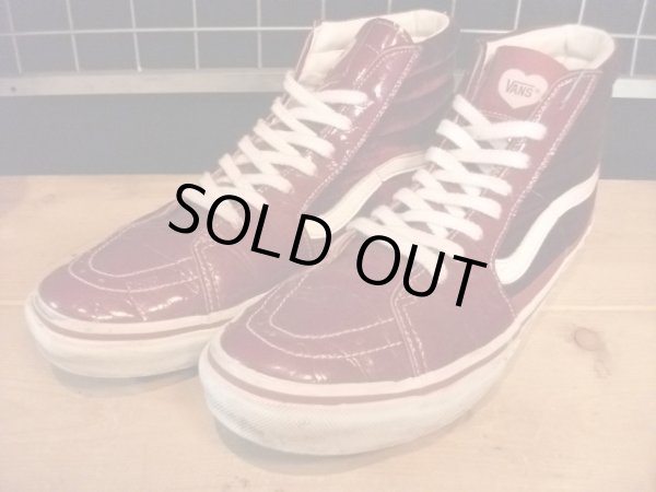 画像1: 【24200-128】VANS　SK8-HI　Valentine　（ワインレッド）　USED (1)