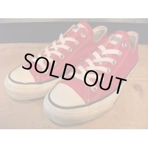 画像: 【24215-177】converse ALL STAR OX （レッド）　USED