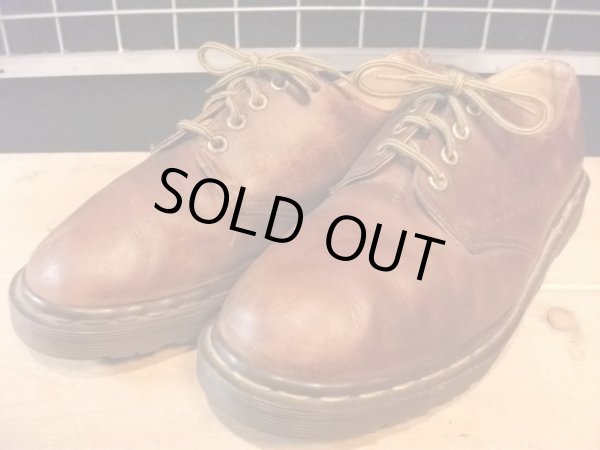 画像1: 【24496-189】Dr.Martens　4ホールローカット　（ブラウン）　USED (1)