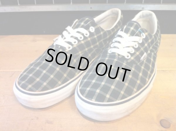 画像1: 【24893-327】VANS　ERA　（グリーン/ネイビー/ベージュ）　USED (1)