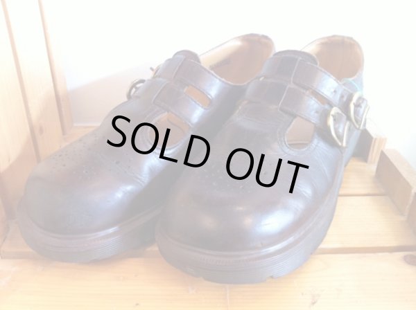 画像1: 【22297-372】Dr.Martens　ストラップ付きローカット　（ダークブラウン）　USED (1)