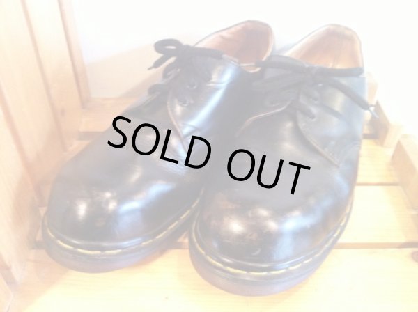 画像1: 【25290-428】Dr.Martens　スチールトゥ　ローカット　（ブラック）　USED (1)