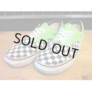 画像: 【25249-439】VANS　ERA　VANDOREN　（グリーン/ホワイト・ネイビーチェック）　USED