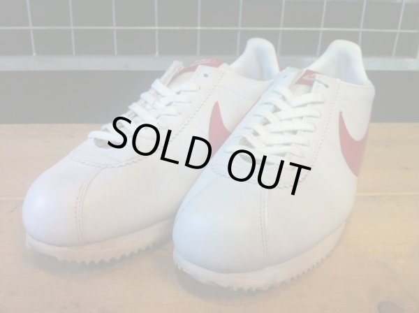 画像1: 【25681-498】NIKE CLASSIC CORTEZ LEATHER 09　（ホワイト/レッド）　USED (1)