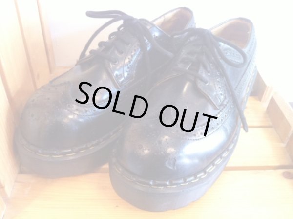 画像1: 【25772-514】Dr.Martens　プラットフォームウィングチップローカット　（ブラック）　USED (1)