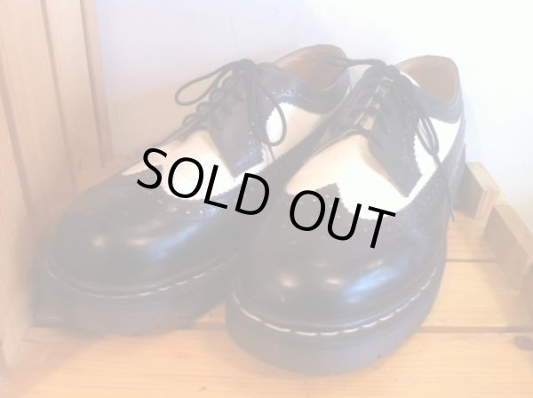 画像1: 【25771-536】Dr.Martens　ウィングチップローカット　（ホワイト/ブラック）　USED (1)