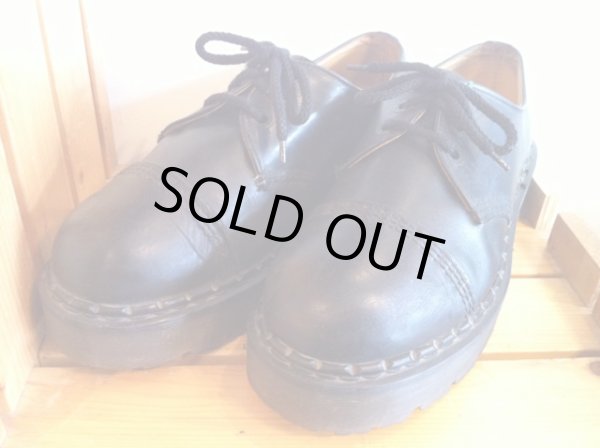 画像1: 【25894-538】Dr.Martens　プラットフォームストレートチップローカット　（ブラック）　USED (1)