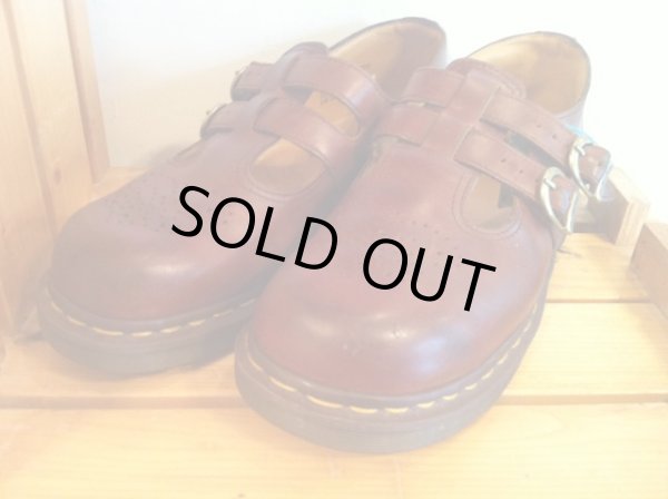 画像1: 【25885-548】Dr.Martens　ストラップ付きローカット　（ブラウン）　USED (1)