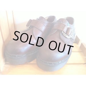 画像: 【25897-554】Dr.Martens　プラットフォームストラップ付きローカット　（ブラウン）　USED