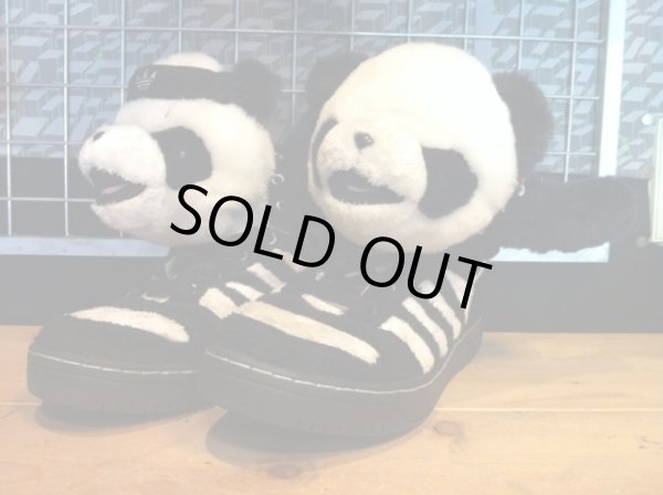 画像1: 【26105-574】adidas　ObyO JEREMY SCOTT PANDA BEAR　（ホワイト）/ブラック）　USED (1)