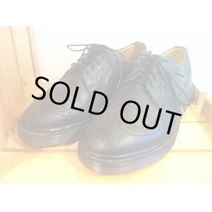 画像: 【26054-609】Dr.Martens　ウィングチップローカット　（ブラック）　USED