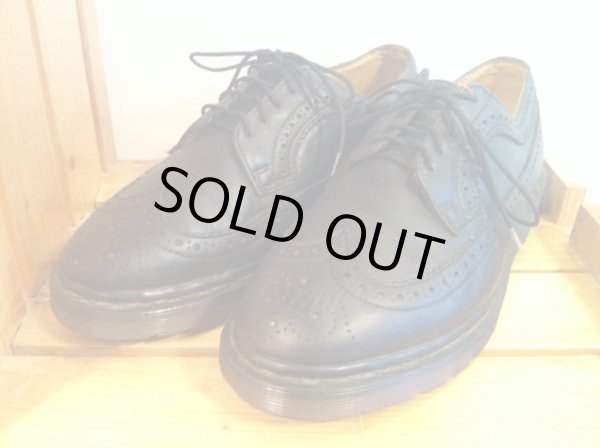 画像1: 【26054-609】Dr.Martens　ウィングチップローカット　（ブラック）　USED (1)