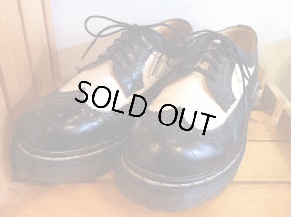 画像1: 【26051-630】Dr.Martens　ウィングチップローカット　（ホワイト/ブラック）　USED (1)