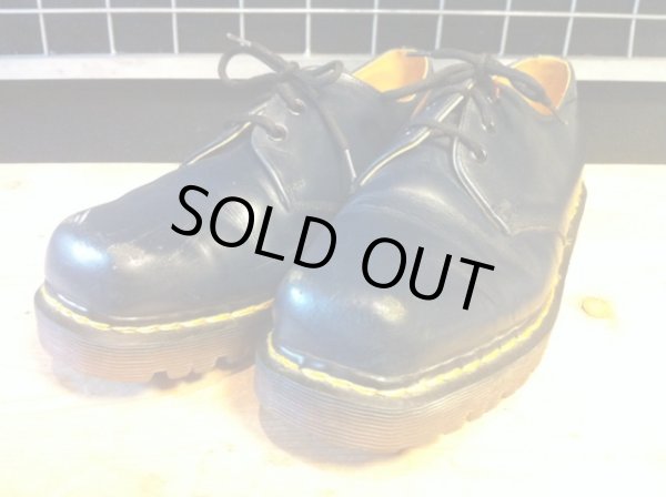 画像1: 【26685-684】Dr.Martens　スクエアートゥ3ホールローカット　（ネイビー）　USED (1)