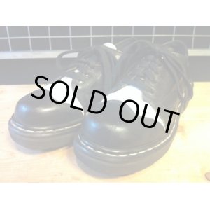 画像: 【26679-700】Dr.Martens　トゥキャッププラットフォームローカット　（ブラック/ホワイト）　USED