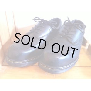 画像: 【26809-711】Dr.Martens　スチールトゥウィングチップローカット　（ブラック）　USED