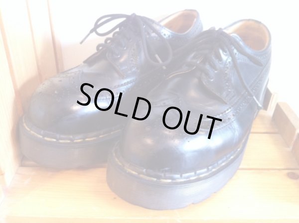 画像1: 【27288-765】Dr.Martens　プラットフォームウィングチップローカット　（ブラック）　USED (1)