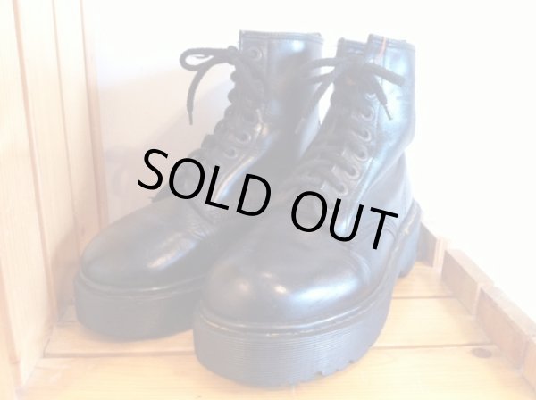 画像1: 【27819-840】Dr.Martens　プラットフォーム8ホール　（ブラック）　USED (1)